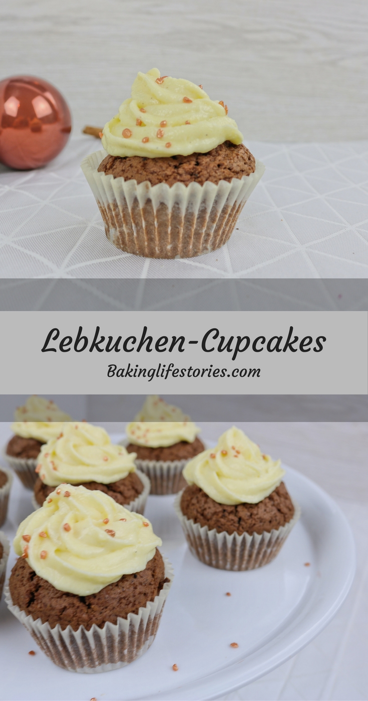 Rezept für Lebkuchen-Cupcakes mit Vanillefrosting Rezept für Lebkuchen-Cupcakes mit Vanillefrosting