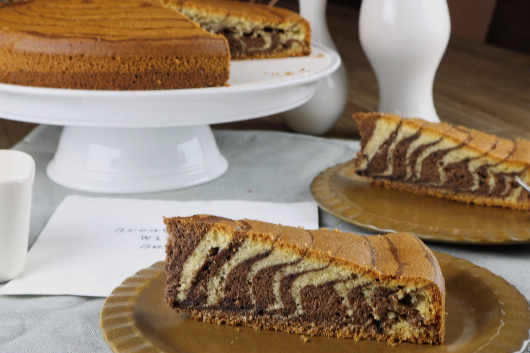 Zebrakuchen - Originalrezept &amp; gesündere Variante