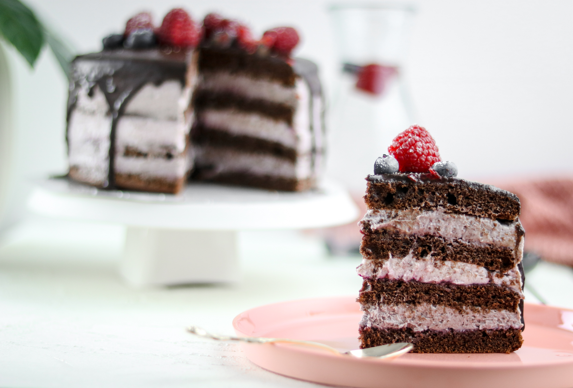 Schoko-Brombeer Törtchen // Hochzeits-Naked Cake Im Mini-Format